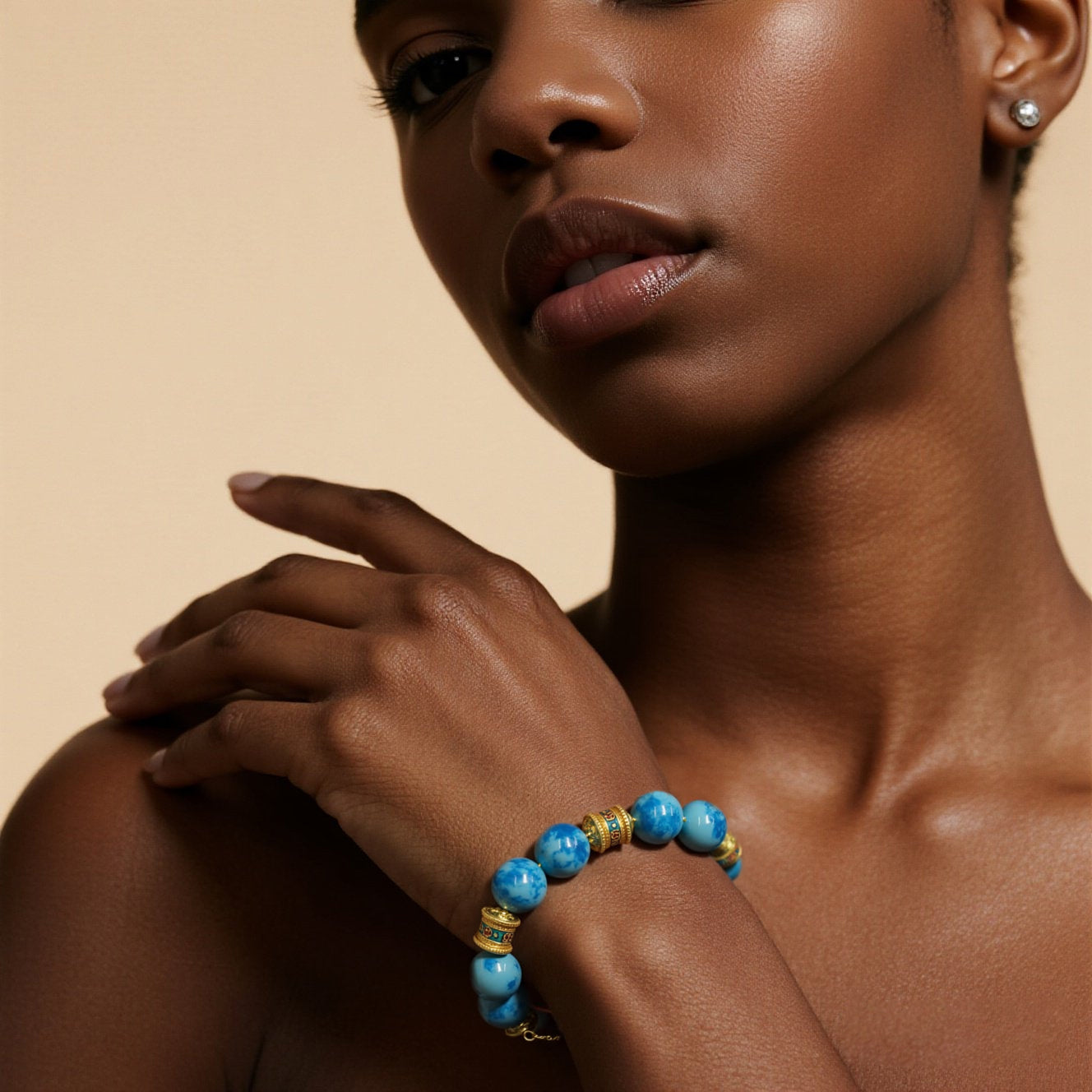 Larme De Sirene × Mankin Beaded Bracelet - Celestial Wisdom