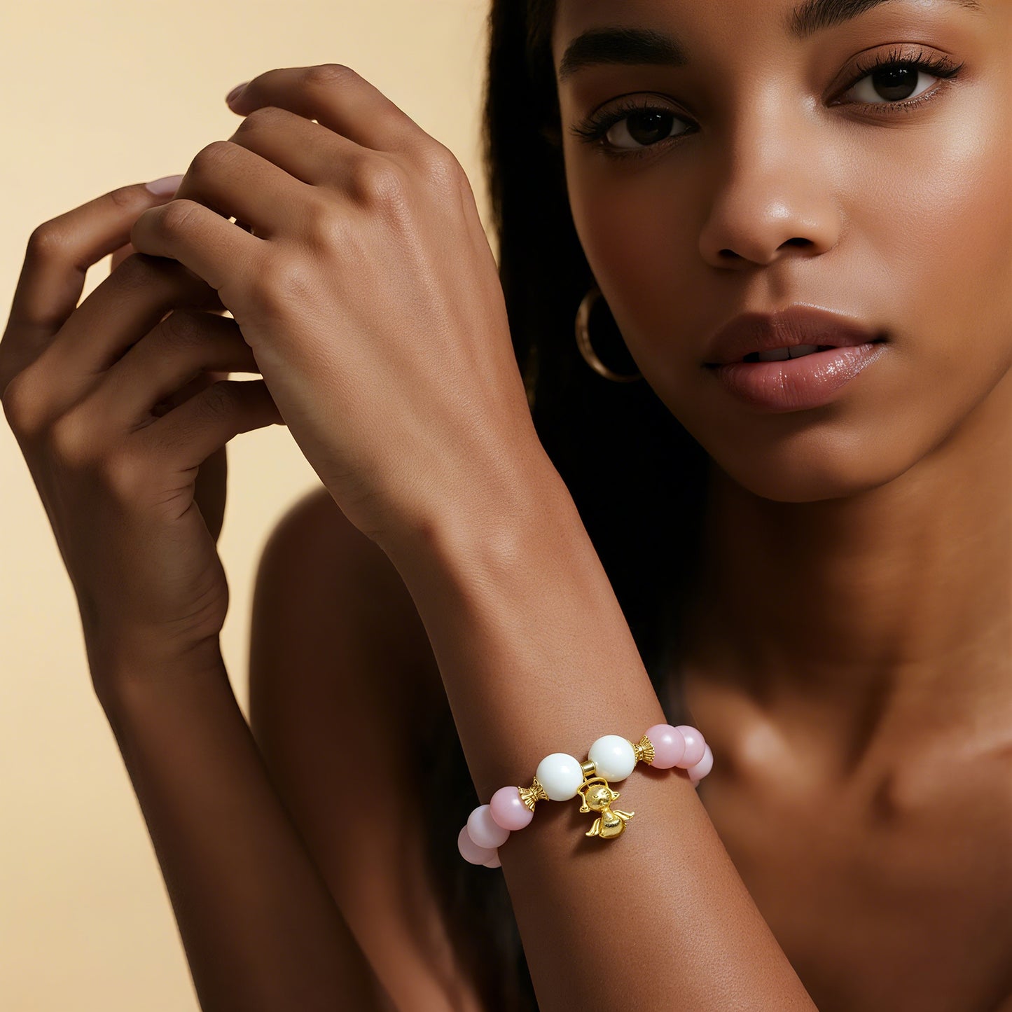 Larme De Sirene × Mankin Beaded Bracelet - Angel's Grace