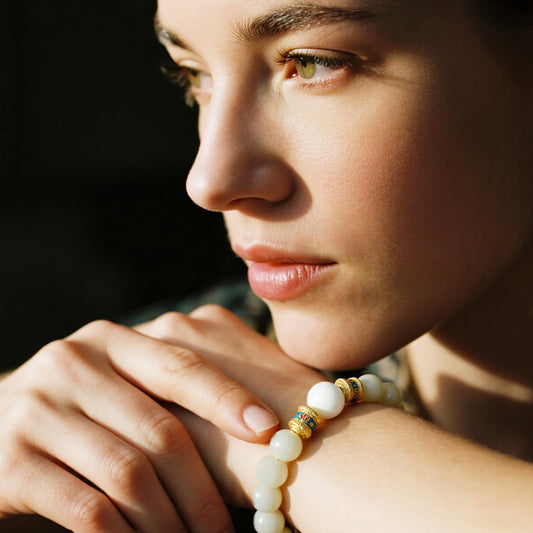 Larme De Sirene × Mankin Beaded Bracelet - Moonlight Serenity