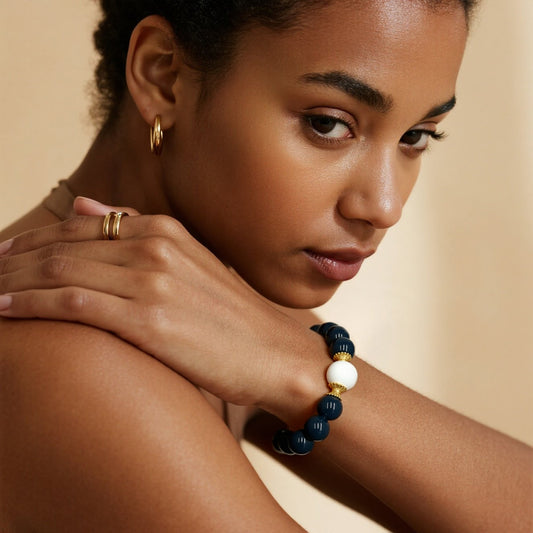 Larme De Sirene × Mankin Beaded Bracelet - Shadow Light